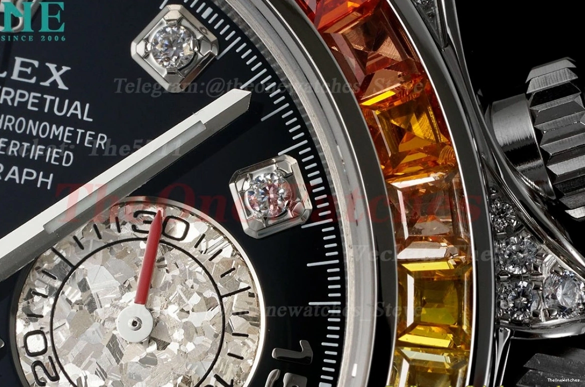 SS Black SS ZF Dia Rainbow SH4130 116599 Daytona 40mm 0206